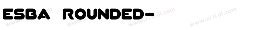 Esba   Rounded字体转换